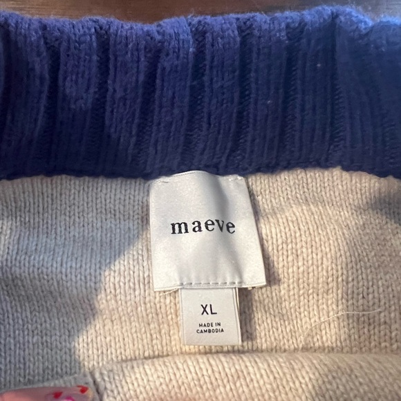NWT Anthropologie Maeve Chandler Crewneck Pullover Relaxed Sweater $168 XL - Picture 9 of 12